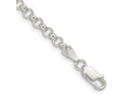 FJC Finejewelers 925 Sterling Silver Rolo Bracelet Chain 8 Inches x 4 mm