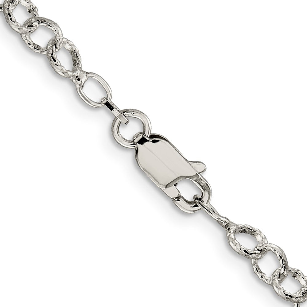 FJC Finejewelers 925 Sterling Silver Hand Made Fancy Patterned Rolo Chain 20 Inches x 4.55 mm