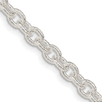 FJC Finejewelers 925 Sterling Silver Hand Made Fancy Patterned Rolo Chain 30 Inches x 4.55 mm