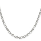 FJC Finejewelers 925 Sterling Silver Hand Made Fancy Patterned Rolo Bracelet Chain 7 Inches x 4.55 mm