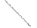 FJC Finejewelers 925 Sterling Silver Hand Made Fancy Patterned Rolo Bracelet Chain 7 Inches x 4.55 mm