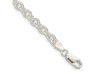 FJC Finejewelers 925 Sterling Silver Hand Made Fancy Patterned Rolo Bracelet Chain 8 Inches x 4.55 mm