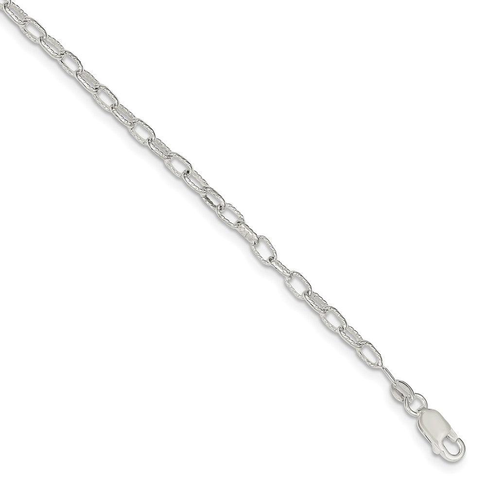 FJC Finejewelers 925 Sterling Silver Hand Made Fancy Rolo Bracelet Chain 7 Inches x 3.75 mm