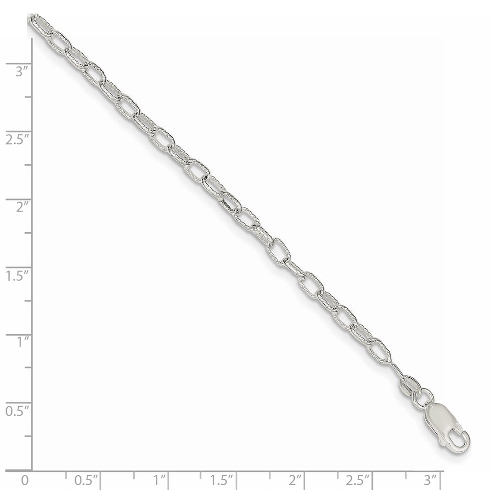 FJC Finejewelers 925 Sterling Silver Hand Made Fancy Rolo Bracelet Chain 7 Inches x 3.75 mm