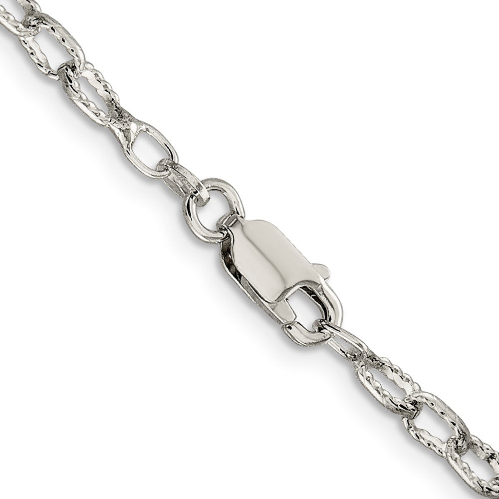 FJC Finejewelers 925 Sterling Silver Hand Made Fancy Rolo Bracelet Chain 8 Inches x 3.75 mm