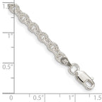 FJC Finejewelers 925 Sterling Silver Hand Made Fancy Rolo Bracelet Chain 8 Inches x 3.75 mm