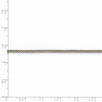 FJC Finejewelers 925 Sterling Silver Other Chain Corona Chain 24 Inches x 2 mm