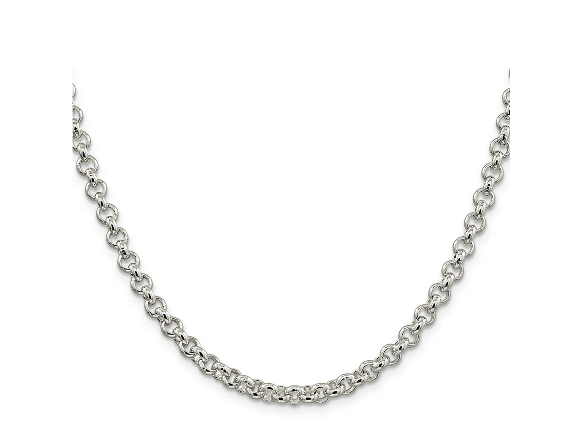 FJC Finejewelers 925 Sterling Silver Rolo Chain 26 Inches x 5 mm