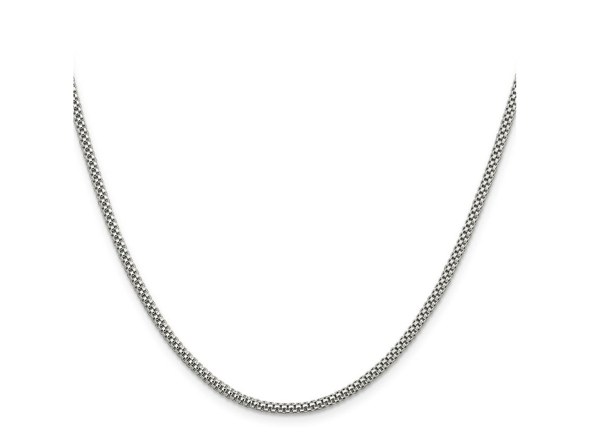 FJC Finejewelers 925 Sterling Silver Other Chain Corona Chain 24 Inches x 2.4 mm