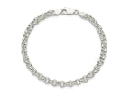 FJC Finejewelers 925 Sterling Silver Rolo Bracelet Chain 7.5 Inches x 5 mm
