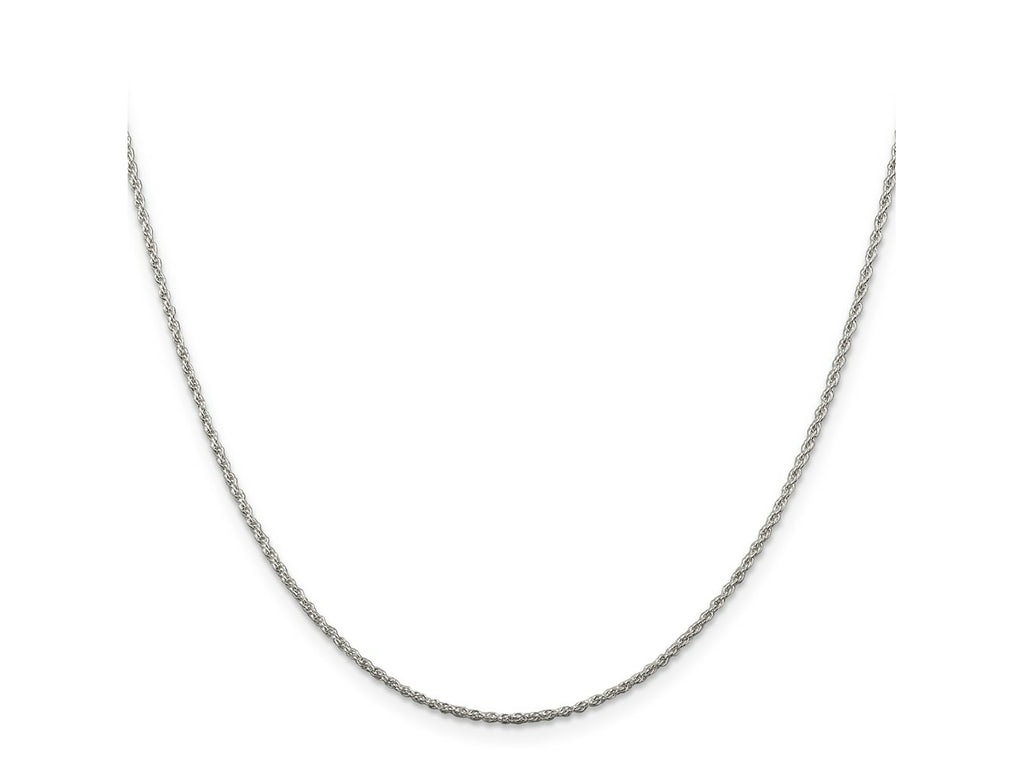 FJC Finejewelers 925 Sterling Silver Rhodium Plated Loose Rope Chain 14 Inches x 1.3 mm
