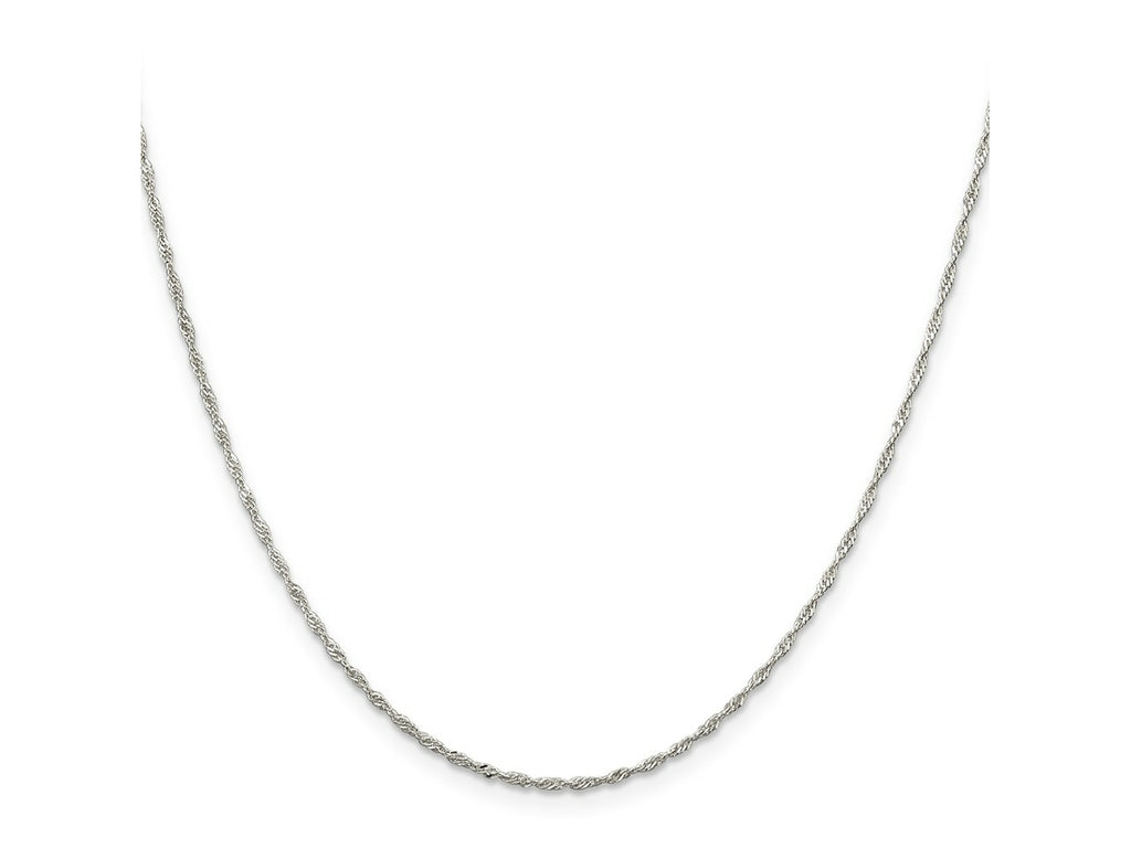 FJC Finejewelers 925 Sterling Silver Singapore Chain 24 Inches x 1.4 mm