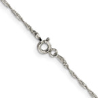 FJC Finejewelers 925 Sterling Silver Singapore Chain 30 Inches x 1.4 mm