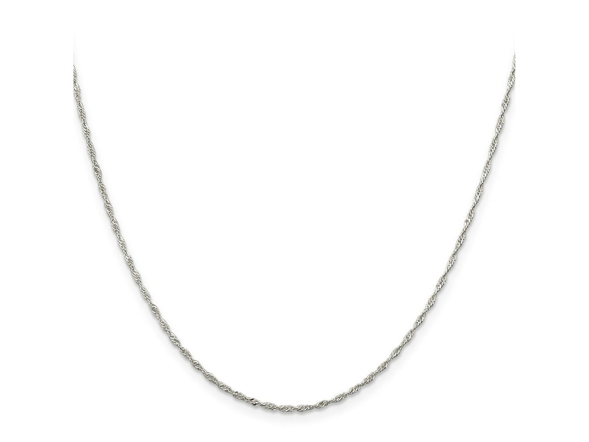 FJC Finejewelers 925 Sterling Silver Singapore Chain 30 Inches x 1.4 mm