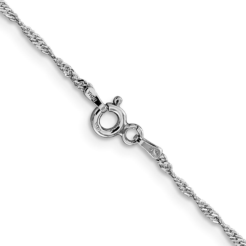 FJC Finejewelers 925 Sterling Silver Open Link Rhodium Plated Singapore Chain 20 Inches x 1.4 mm