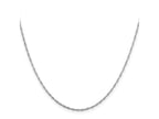 FJC Finejewelers 925 Sterling Silver Open Link Rhodium Plated Singapore Chain 22 Inches x 1.4 mm
