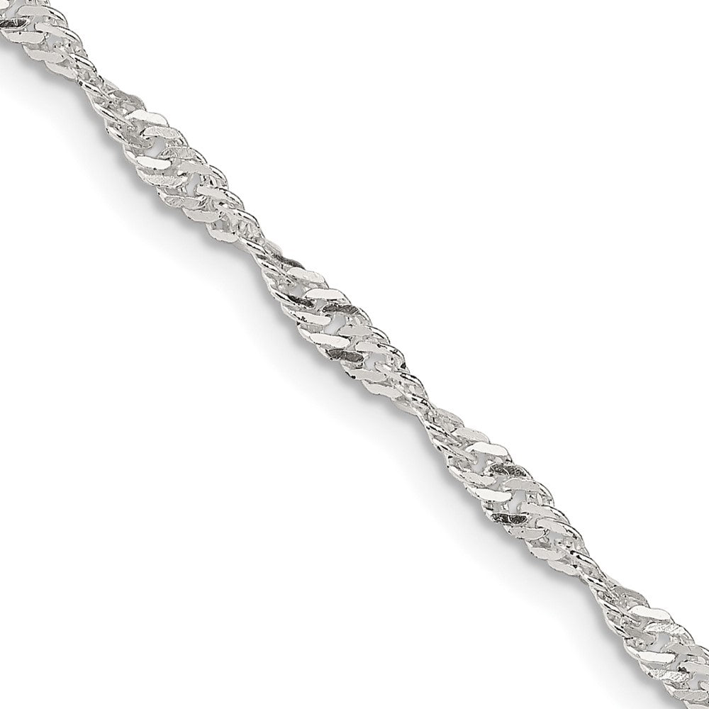 FJC Finejewelers 925 Sterling Silver Singapore Chain 30 Inches x 2.25 mm