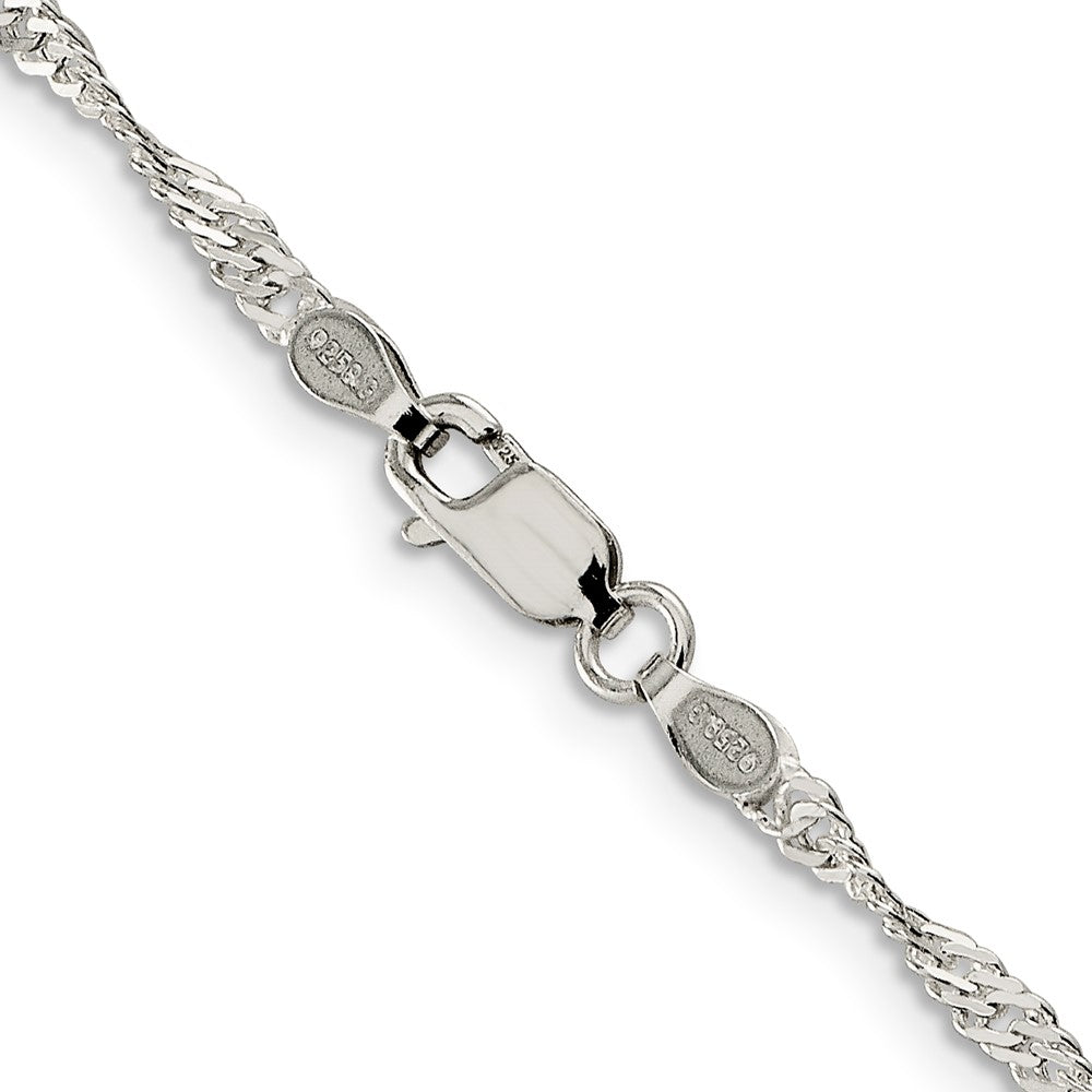 FJC Finejewelers 925 Sterling Silver Singapore Bracelet Chain 7 Inches x 2.25 mm