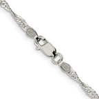 FJC Finejewelers 925 Sterling Silver Singapore Bracelet Chain 8 Inches x 2.25 mm