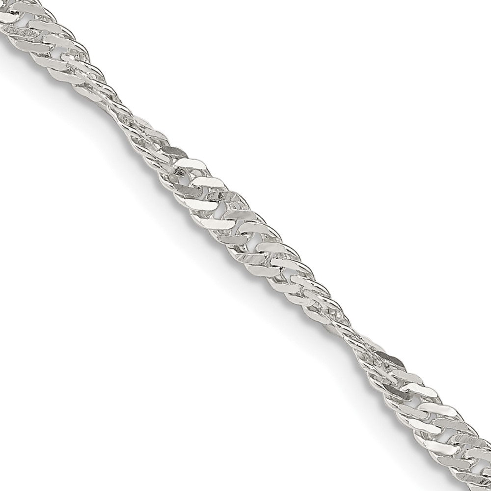 FJC Finejewelers 925 Sterling Silver Singapore Chain 18 Inches x 3 mm