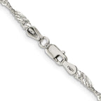 FJC Finejewelers 925 Sterling Silver Singapore Chain 18 Inches x 3 mm