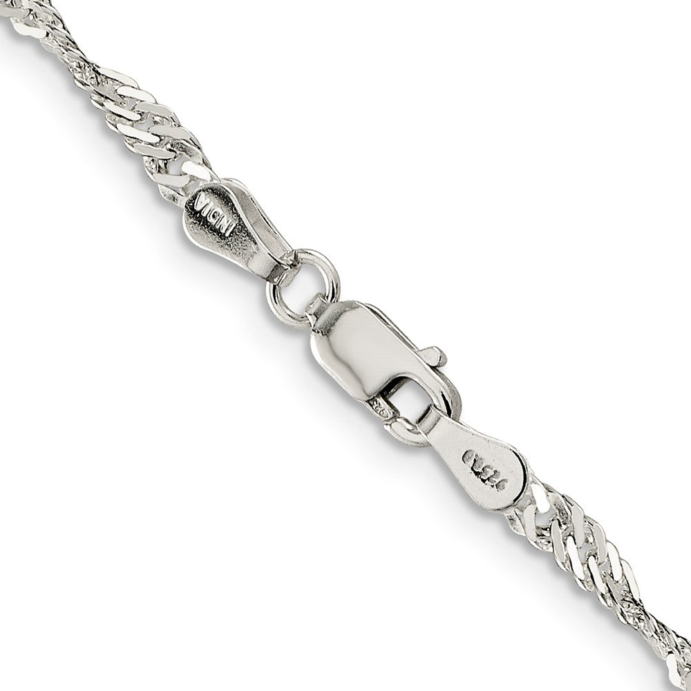 FJC Finejewelers 925 Sterling Silver Singapore Chain 24 Inches x 3 mm