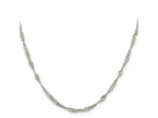 FJC Finejewelers 925 Sterling Silver Singapore Chain 24 Inches x 3 mm