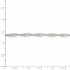 FJC Finejewelers 925 Sterling Silver Singapore Chain 26 Inches x 3 mm