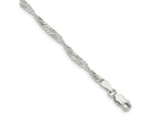 FJC Finejewelers 925 Sterling Silver Singapore Bracelet Chain 8 Inches x 3 mm