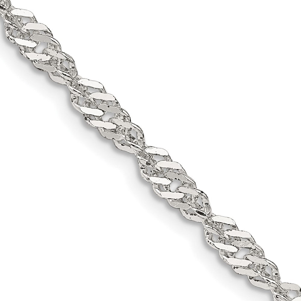 FJC Finejewelers 925 Sterling Silver Singapore Chain 20 Inches x 3.5 mm