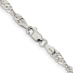 FJC Finejewelers 925 Sterling Silver Singapore Chain 24 Inches x 3.5 mm