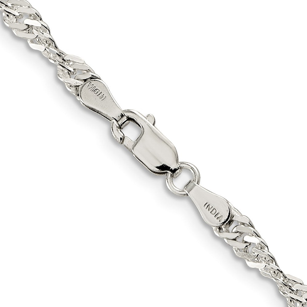 FJC Finejewelers 925 Sterling Silver Singapore Chain 24 Inches x 3.5 mm