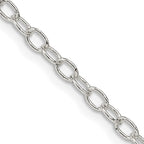 FJC Finejewelers 925 Sterling Silver Oval Cable Chain 20 Inches x 3.4 mm