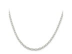 FJC Finejewelers 925 Sterling Silver Oval Cable Chain 26 Inches x 3.4 mm