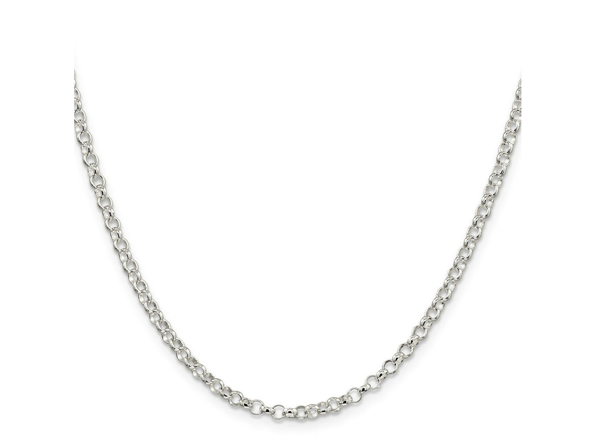 FJC Finejewelers 925 Sterling Silver Rolo Chain 20 Inches x 3 mm