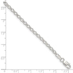 FJC Finejewelers 925 Sterling Silver Rolo Bracelet Chain 8 Inches x 3 mm