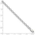 FJC Finejewelers 925 Sterling Silver Rolo Bracelet Chain 8 Inches x 4 mm