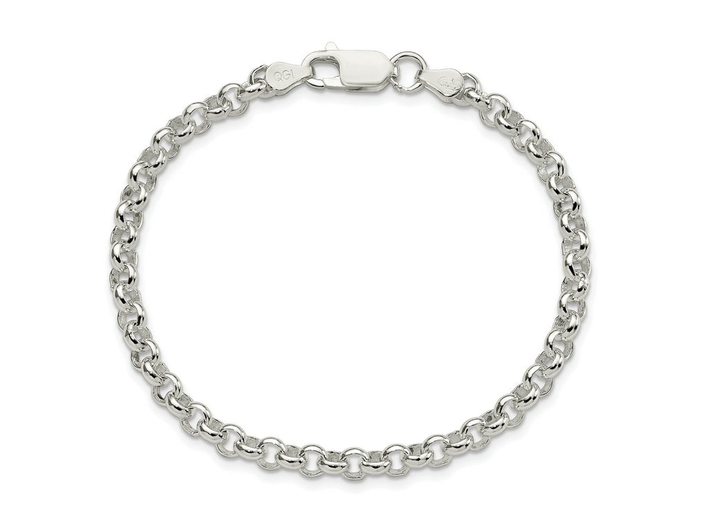 FJC Finejewelers 925 Sterling Silver Fancy Rolo Bracelet 7.5 Inches x 4.75 mm