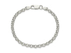 FJC Finejewelers 925 Sterling Silver Fancy Rolo Bracelet 7.5 Inches x 4.75 mm