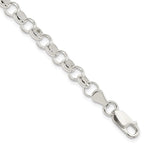 FJC Finejewelers 925 Sterling Silver Link 6.0mm Belcher Light Bracelet 7.5 Inches x 6 mm