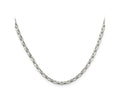 FJC Finejewelers 925 Sterling Silver Oval Fancy Rolo Chain 24 Inches x 3.2 mm
