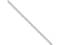 FJC Finejewelers 925 Sterling Silver Oval Fancy Rolo Bracelet Chain 7 Inches x 3.2 mm