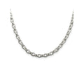 FJC Finejewelers 925 Sterling Silver Oval Fancy Rolo Chain 24 Inches x 4.4 mm