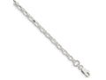 FJC Finejewelers 925 Sterling Silver Oval Fancy Rolo Bracelet Chain 7 Inches x 4.4 mm