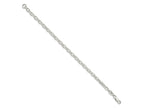 FJC Finejewelers 925 Sterling Silver Oval Fancy Rolo Bracelet Chain 8 Inches x 4.4 mm