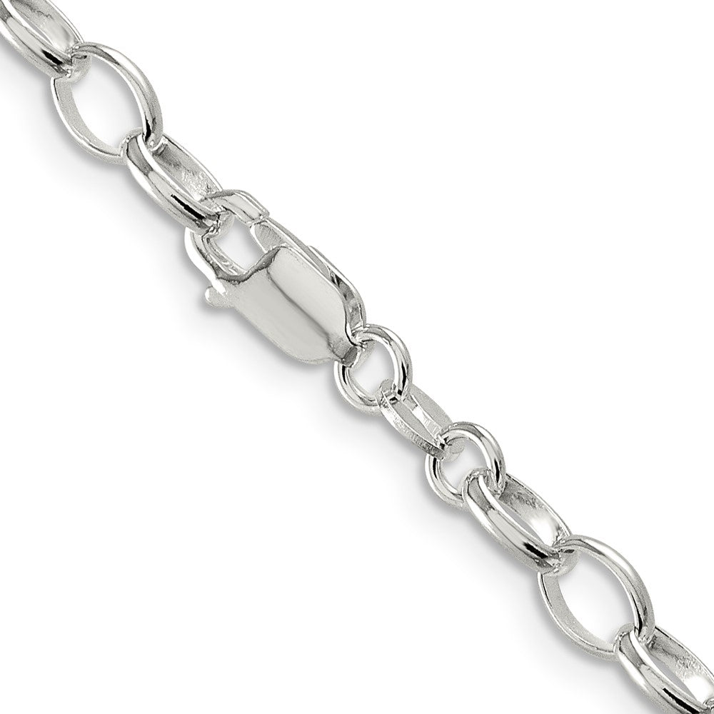 FJC Finejewelers 925 Sterling Silver Fancy Rolo Chain 18 Inches x 5 mm