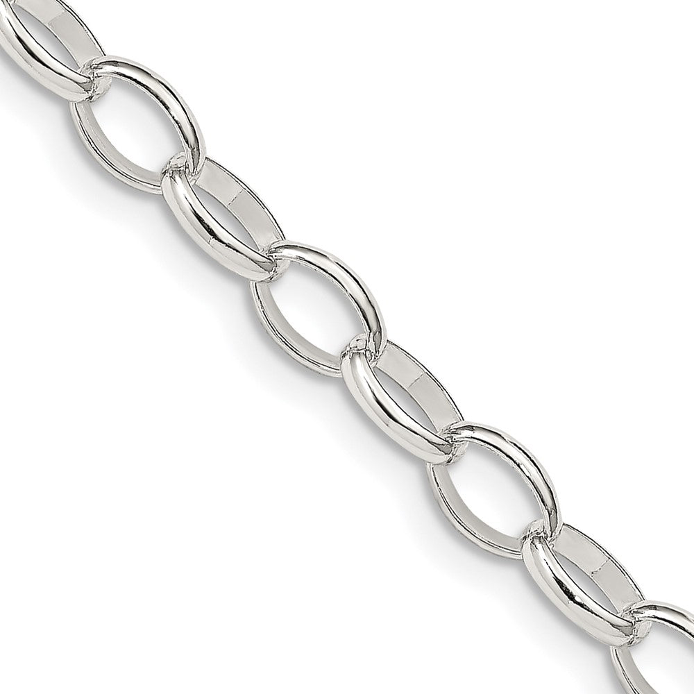 FJC Finejewelers 925 Sterling Silver Fancy Rolo Chain 20 Inches x 5 mm