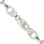 FJC Finejewelers 925 Sterling Silver Fancy Rolo Chain 24 Inches x 8 mm