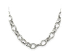 FJC Finejewelers 925 Sterling Silver Fancy Rolo Chain 24 Inches x 8 mm