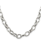 FJC Finejewelers 925 Sterling Silver Fancy Rolo Bracelet Chain 7 Inches x 8 mm